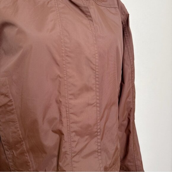 MEC Womens Small Petite Brown Windbreaker Hooded Jacket - Picture 14 of 16